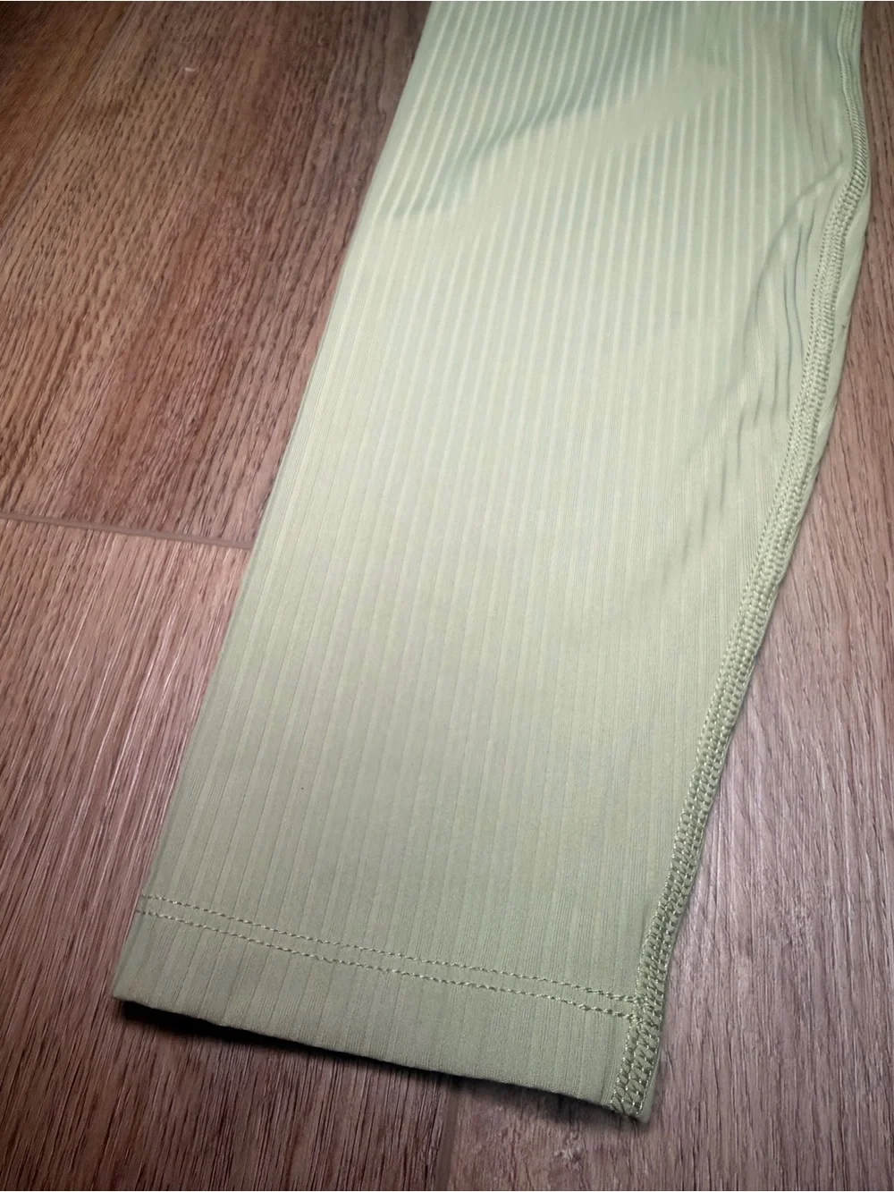 All In Motion Ribbed High Rise Leggings‎ Pistachio Green Yoga Athleisure Large